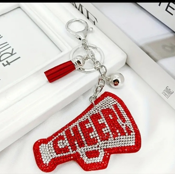 NWT Sparkle Rhinestone Cheer key chain/bag charm. - Picture 1 of 1